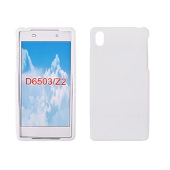 Sony Xperia Z2 D6503, Szilikon tok, S-Case, fehér*