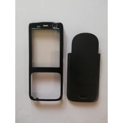 Nokia N73 elő+akkuf, Előlap, fekete