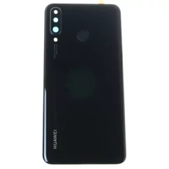 Huawei P30 Lite, 48Mp Akkufedél, (ragasztóval és kameraplexivel), fekete