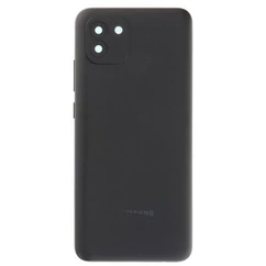 Samsung A035 Galaxy A03 (kameraplexivel), Akkufedél, fekete (164mm)