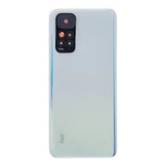 Xiaomi Redmi Note 11 4G/ Note 11S, Akkufedél, (kamera plexi, ragasztó), fehér