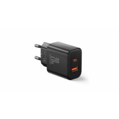JOYROOM TCF05 3A PD20W 1x USB + 1x USB-C Hálózati gyorstöltő EU, fekete