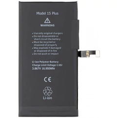 Apple A3039 iPhone 15 Plus 4383mAh, Akkumulátor + ragasztó (OEM) Li-Ion (Nincs felugró ablak,100%-os állapot)