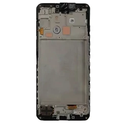 Samsung A166B Galaxy A16 5G, LCD kijelző érintőplexivel és előlapkerettel, fekete (GH82-36143A)  (GYÁRI) (SERVICE PACK)