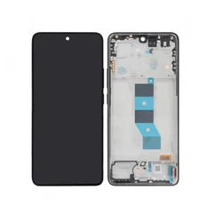 Xiaomi Redmi Note 14 5G, LCD kijelző érintőplexivel és előlapkerettel, fekete (56002000O1700)  (GYÁRI) (SERVICE PACK)