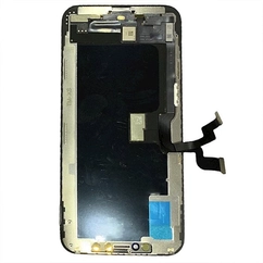 Apple iPhone XS, LCD kijelző érintőplexivel, (OEM lcd kijelző érintőpanellel, (Hard Oled GX COF), fekete