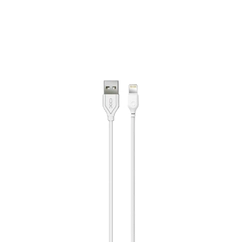 XO NB200 - USB - Lightning, USB kábel (1 méter, 2,1A), fehér (GYORS TÖLTÉS)
