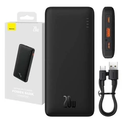 Baseus Airpow, PD QC 20W 10000mAh, Wireless PowerBank, Külső akkumulátor, fekete (PPQD090001)