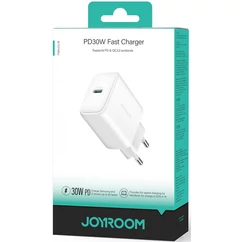 Joyroom JR-TCF24, 1XUSB-C PD QC 3A 30W  Hálózati gyorstöltő, fehér