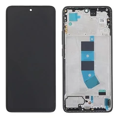 Xiaomi Redmi Note 13 4G, LCD kijelző érintőplexivel és előlapkerettel, fekete (TFT Incell)