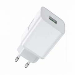 Mayline, 1XUSB-A Hálózati Gyorstöltő, 12W, fehér