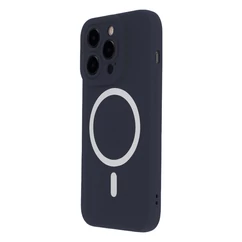 Apple iPhone 15, Szilikon tok, Soft MagSafe, kék