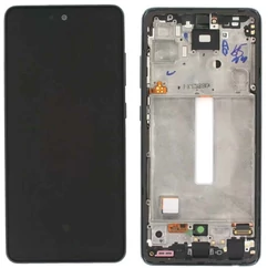 Samsung A566B Galaxy A56 5G (2025), LCD kijelző érintőplexivel és előlap kerettel, fekete, grafit szürke (GH82-36829A)  (GYÁRI) (SERVICE PACK)