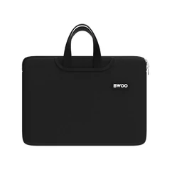 BWOO BO-CB64, neoprén laptoptáska fogantyúval 15", fekete (29x38cm)