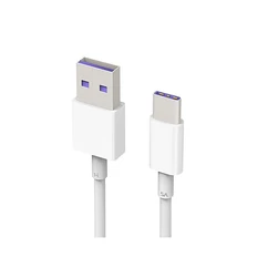 HUAWEI AP71 GYÁRI QUICK CHARGER USB-S TÖLTŐKÁBEL, ADATKÁBEL, FEHÉR (TYPE-C, 5A, GYORSTÖLTÉS, 100CM)