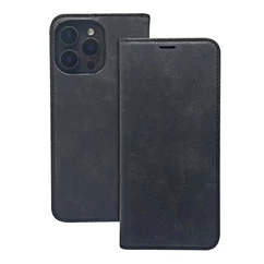 Samsung A057 Galaxy A05S, Oldalra nyíló flip tok, Smart Velúr, fekete