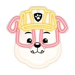 Paw Patrol OW-13044 Neon LED Falra akasztható dekorációs lámpa, Mancs őrjárat - Rubble 