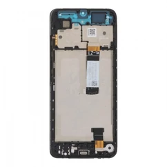 Xiaomi Redmi A5 4G (2025)/Poco C71, LCD kijelző érintőplexivel és előlapkerettel hosszú átvezető kábeles, fekete (56000100C3Z00)  (GYÁRI) (SERVICE PACK)