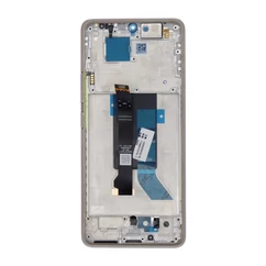 Xiaomi Redmi Note 14 Pro 5G, LCD kijelző érintőplexivel és előlapkerettel, arany, gold (56004600O1600)  (GYÁRI) (SERVICE PACK)