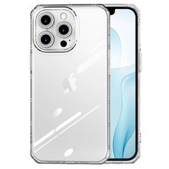 Apple iPhone 15 Pro Max, Szilikon tok, Armor, átlátszó