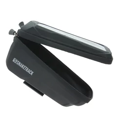 Snake Track ST02  kerékpáros táska, Univerzális, vízálló, kerékpárvázra szerelhető (17,5 x 9 cm), fekete