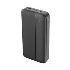 MAXLIFE MXPB-02 20000mAh PD QC 20W, Külső akkumulátor, fekete