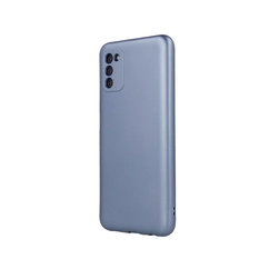 Samsung A145/A146 Galaxy A14 4G/5G, Szilikon tok, Metallic, kék