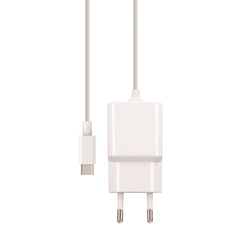 Maxlife MXTC-03 2.1A, Hálózati töltő, (1m Type C kábel), fehér
