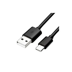 Setty USB kábel, USB-A - USB-C, (1 méter 2,1A), fekete