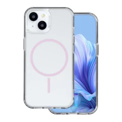 Apple iPhone 12/12 Pro, Szilikon tok, Thin MagSafe Ütésálló, rózsaszín