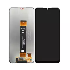 Samsung A127F/A022/M022 Galaxy A12 Nacho/A12s/A02/M02, LCD kijelző érintőplexivel, fekete