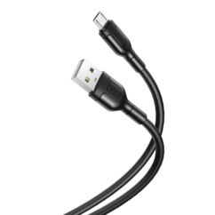 XO NB212 USB kábel, Micro USB 1.0 m 2,1A, fekete