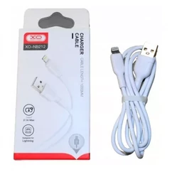 XO NB212 USB kábel, USB-A - Lightning, (1 méter 2,1A), fehér (Gyorstöltő)