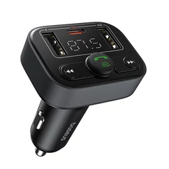  Baseus S-09 Lite FM Transmitter,  2 x USB-A - 1 x USB-C, Bluetooth 5.0, PD18W  (autós mp3 lejátszó)