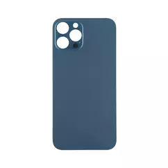 Apple iPhone 12 Pro Max, Akkufedél, (ragasztóval, nagy lyukú EU verzió), kék