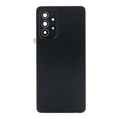 Samsung A525/A526/A528 Galaxy A52/A52 5G/A52s 5G, Akkufedél, (ragasztó, kamera plexi), fekete