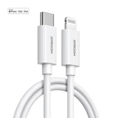 JOYROOM (S-M430) Gyorstöltő USB kábel, USB-C - Lightning, (1,2 méter 3A), fehér 