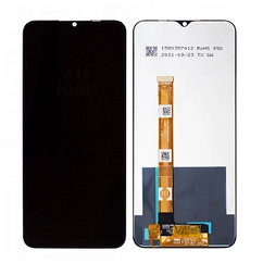 Oppo A16/A16s/A54s, LCD kijelző érintőplexivel, fekete
