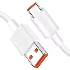 Xiaomi USB - Type-C, USB kábel Turbo Charger (1 méter 5A), fehér