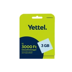 SIM kártya, Yettel  (NA) 3000Ft lebeszélhetőséggel 3 GB adat mobilnettel