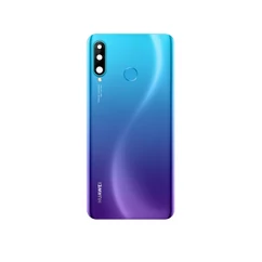 Huawei P30 Lite, 48Mp Akkufedél, (ragasztóval,kameraplexivel), kék