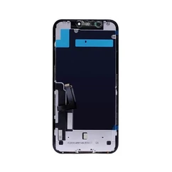 Apple iPhone 11, LCD kijelző érintőplexivel + ragasztó, fekete (OEM Service Pack) 