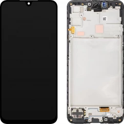 Samsung A165F Galaxy A16 4G, LCD kijelző érintőplexivel és előlapkerettel, fekete (GH82-36253A) (GYÁRI) (SERVICE PACK)