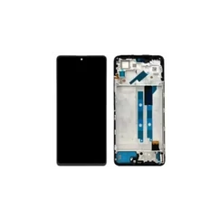 Samsung A165F Galaxy A16 4G, LCD kijelző érintőplexivel és előlapkerettel, fekete (GH82-36253A) (GYÁRI) (SERVICE PACK)