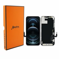 Apple iPhone 12/12 Pro, LCD kijelző érintőplexivel (LTPS COF FHD1080p 12 hónap MaylineCare garancia), fekete