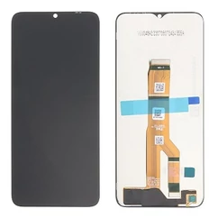 Honor X6A/X5 Plus 4G 2023, LCD kijelző érintőplexivel, fekete, LCD kijelző érintőplexivel, fekete (GYÁRI)