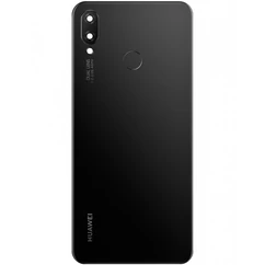 Huawei Nova 3i/P Smart+ 2018, Akkufedél, (kamera plexi+ujjlenyomat olvasó), fekete 02352CAH (GYÁRI) (SERVICE PACK)