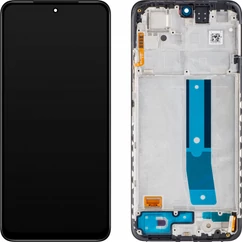 Xiaomi Redmi Note 11, LCD kijelző érintőplexivel és előlapkerettel, fekete (5600010K7T00)   (GYÁRI) (SERVICE PACK)
