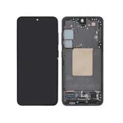 Samsung S921 Galaxy S24, LCD kijelző érintőplexivel+keret, fekete (GH82-33287A) (SERVICE PACK) (GYÁRI)