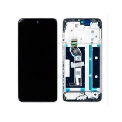 Samsung A366 Galaxy A36 5G, LCD kijelző érintőplexivel és előlap kerettel, fekete (GH82-36841A) (SERVICE PACK) (GYÁRI)